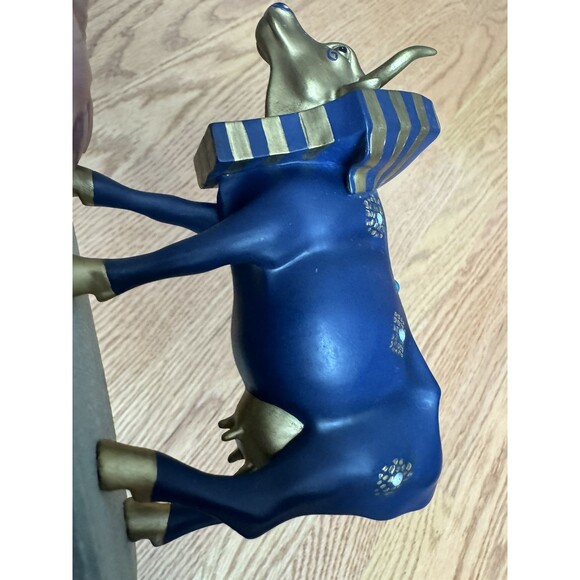 Cow Parade Tutancowmon Egyptian Pharaoh King Tut Figurine #9126 From NYC In 2000 - Picture 8 of 11